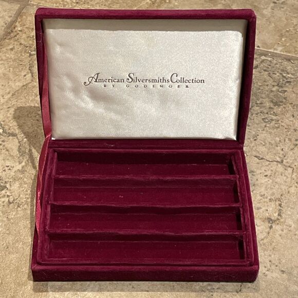 American Silversmith Collection Godinger 4 Canape Butter Knife Silverplate - Picture 3 of 10